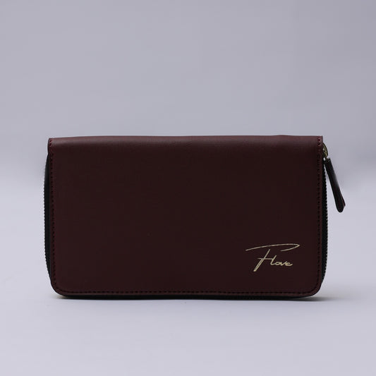 Maxi Bi-fold Wallet (Maroon)