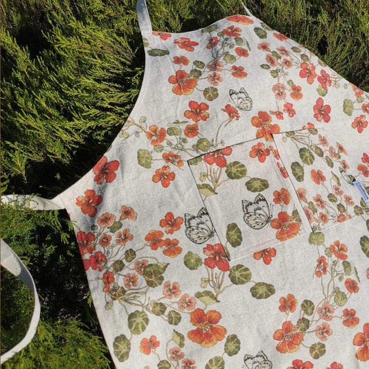 Nasturtium Hemp Apron