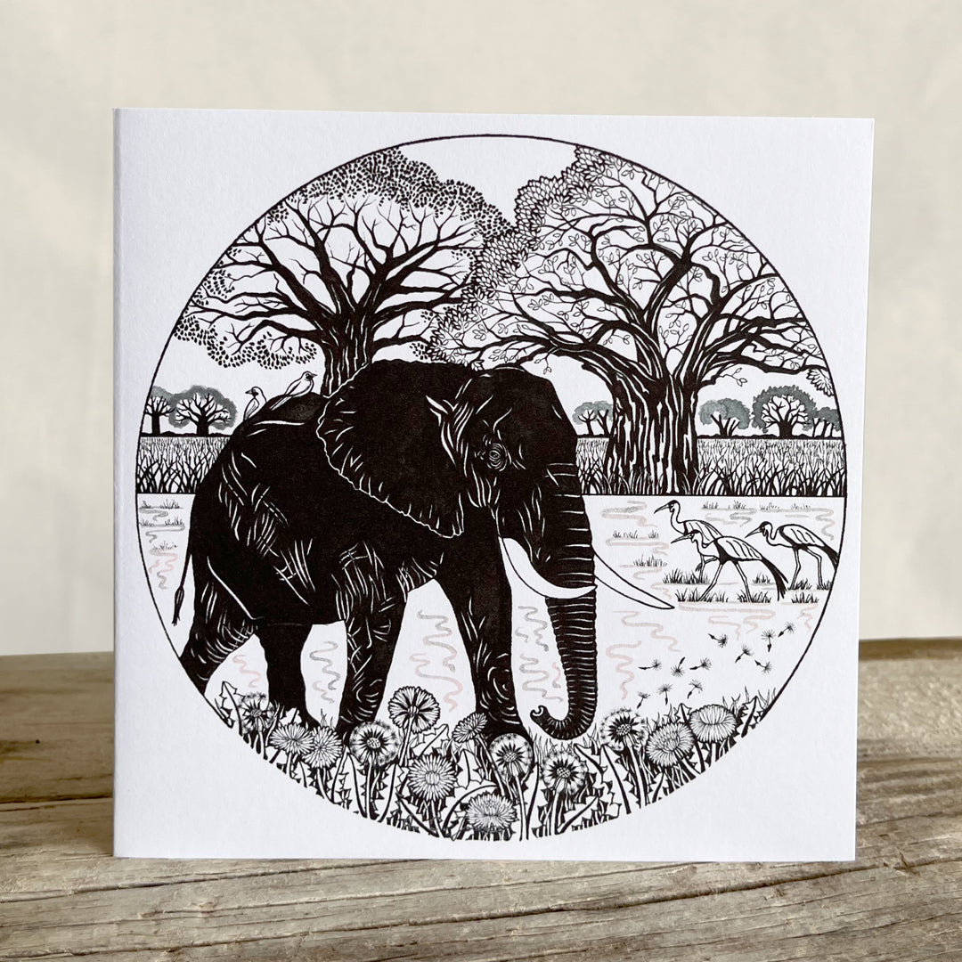 African Animals Greeting Card Set